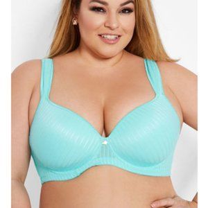 nwt ashley stewart plunge butterfly bra 44d